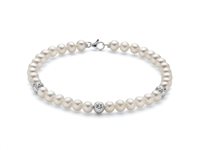 Bracciale Miluna Donna BRACC. PERLE BOULE E FANTASIA in Oro Perla PBR3237 - PBR3237